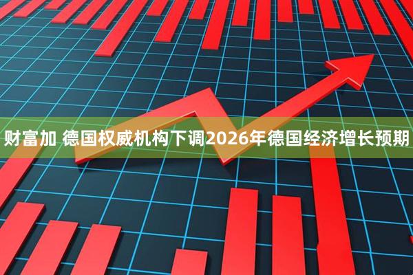 财富加 德国权威机构下调2026年德国经济增长预期
